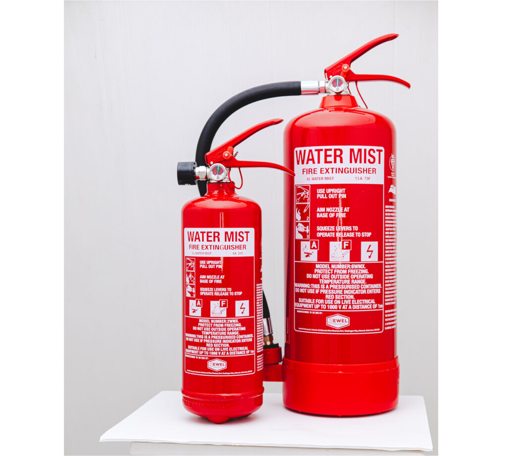 2 Water Mist Extinguishers